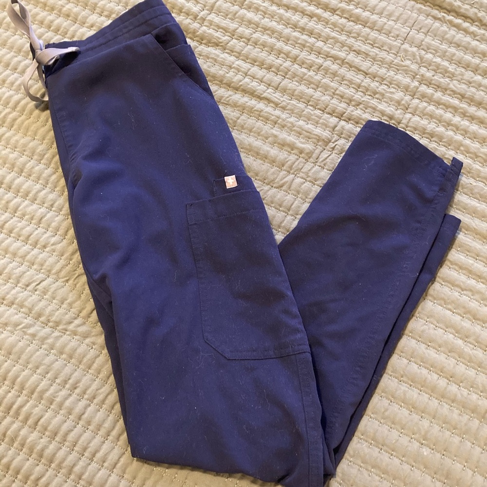 Figs XXS Navy Blue Slim Pants